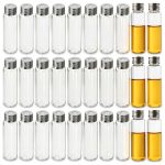 PATIKIL 20ml Glass Vials 100 Pack Autosampler Screw Top Borosilicate-0