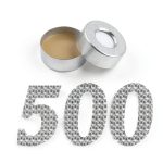 Aluminum Crimp Seal PEKYBIO 20mm with PTFE White Silicone Septa 500pcs-0